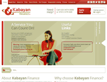 Tablet Screenshot of kabayanfinance.co.uk